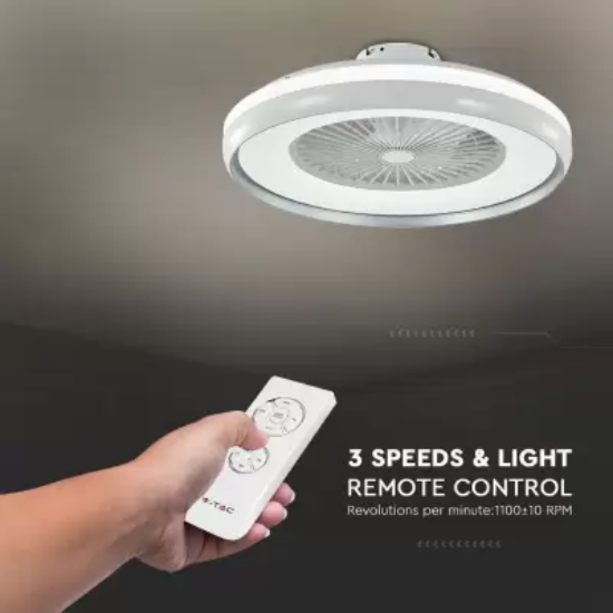 Imagine Ventilator de tavan & telecomanda 40W alb