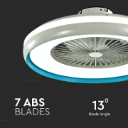 Imagine Ventilator de tavan & telecomanda 40W negru