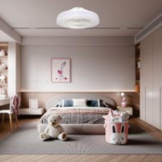Imagine Ventilator de tavan 35W & plafoniera 22W - alb