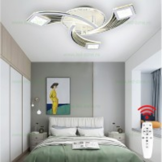 Imagine Ventilator de tavan 35W & plafoniera 22W - alb