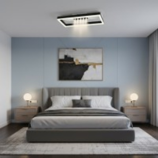 Imagine Ventilator de tavan 35W & plafoniera 22W - alb