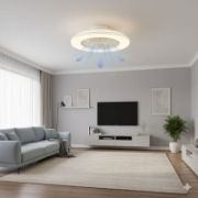 Imagine Ventilator de tavan 35W & plafoniera 22W - alb