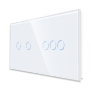 Imagine Intrerupator din sticla "WiFi smart" dublu (touch)