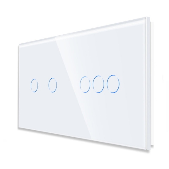 Imagine Intrerupator din sticla "WiFi smart" dublu (touch)