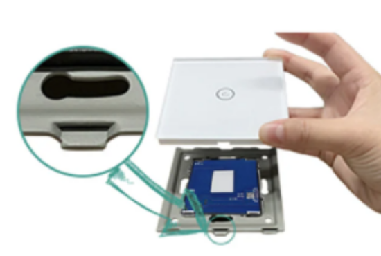 Imagine Intrerupator din sticla "WiFi smart" pentru roller (touch)