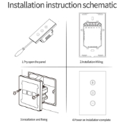 Imagine Dimmer din sticla "WiFi smart" (touch)