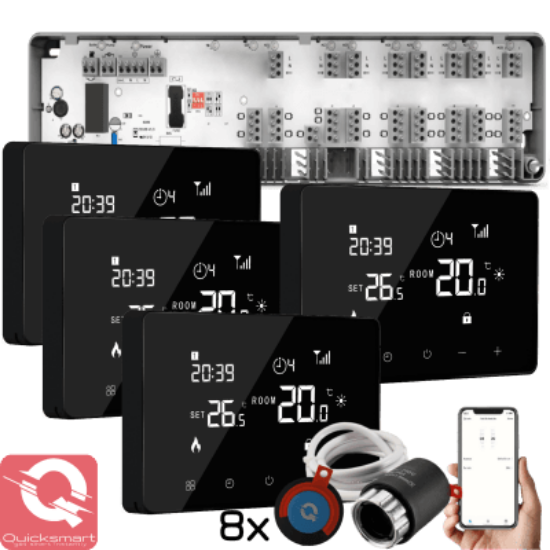 Imagine Termostat din sticla "WiFi smart" (touch)