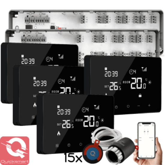 Imagine Termostat din sticla "WiFi smart" (touch)