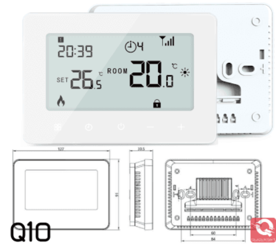 Imagine Termostat din sticla "WiFi smart" (touch)