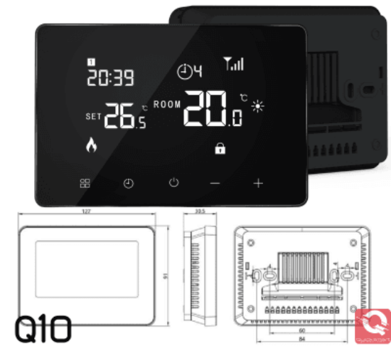 Imagine Termostat din sticla "WiFi smart" (touch)