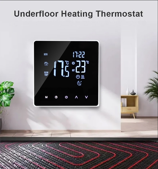 Imagine Termostat din sticla "WiFi smart" (touch)