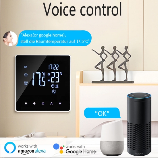 Imagine Termostat din sticla "WiFi smart" (touch)