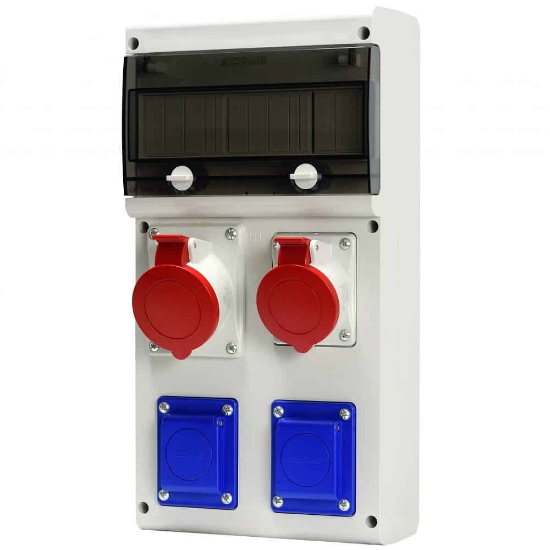 Imagine ORGANIZARE SANTIER IND 5P 2X32A 2XSCHUKO