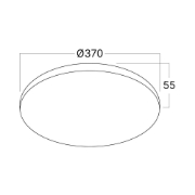Imagine Plafoniera LED 40W 6500K IP20 D370 RND BR-BH99-00230