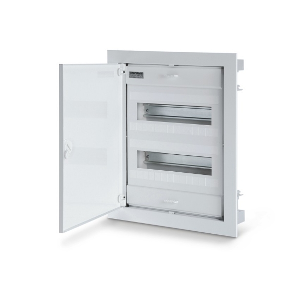 Imagine TABLOU FLAT Incastrat usa Alba cadru si usa metal IP40 443x368x90mm 24+4 MOD