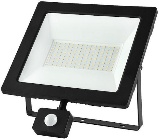 Imagine PROIECTOR 100W SMD LED lumina alba (4100k)  antracit + senzor de miscare