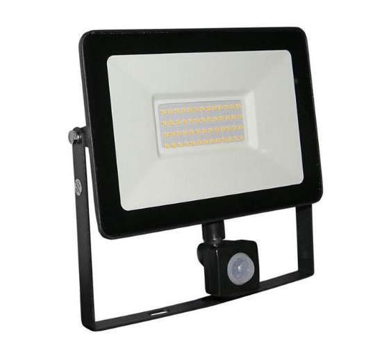 Imagine PROIECTOR 50W SMD LED lumina alba (4100k) antracit + sensor de miscare