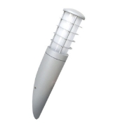 Imagine APLICA INCLINATA ALUMINIU CILINDRICA+GRILAJ GRI IP44 E27