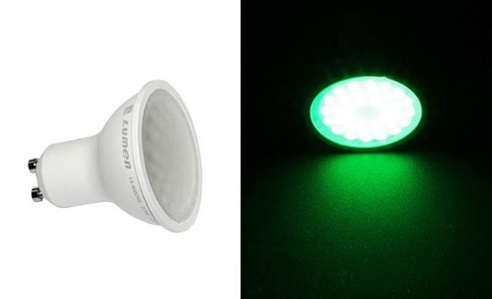 Imagine BEC LED 230V GU10 5W LUMINA VERDE 105°