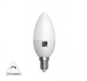 Imagine BEC LED 240V LUMANARE DIMABIL E14 6W LUMINA calda MAT