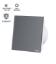 Imagine Ventilator Gri Vito cu Sticlă și Clapetă Antiretur 100mm 12W VT-VT8005250