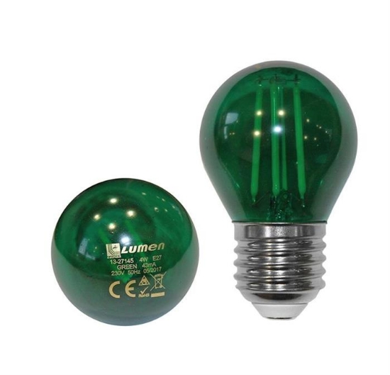 Imagine BEC LED COG 230V "SFERIC" E27 2W LUMINA verde