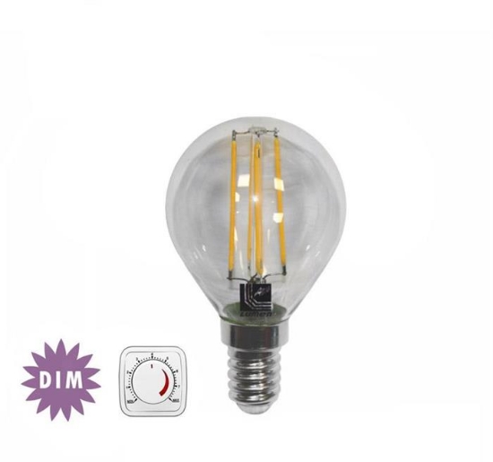 Imagine BEC LED-COG 6W DIMABIL SFERIC E27 230V LUMINA calda CLAR