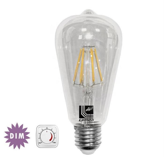 Imagine BEC LED-COG 6W DIMABIL"AVOCADO" E27 230V LUMINA calda CLAR