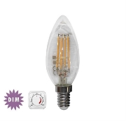 Imagine BEC LED-COG 6W LUMANARE DIMABIL E14 230V LUMINA calda CLAR