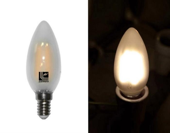 Imagine BEC LED-COG 6W LUMANARE E14 230V LUMINA calda MAT