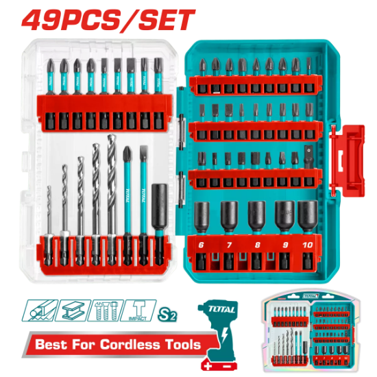 Imagine TOTAL - SET 49 PIESE PENTRU MASINA DE INSURUBAT CU IMPACT TACSDL24906