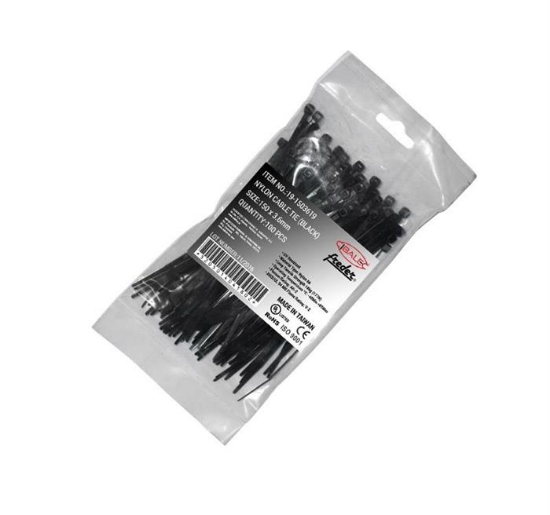 Imagine COLIERE CABLU 150X3.6MM NEGRU protectie UV