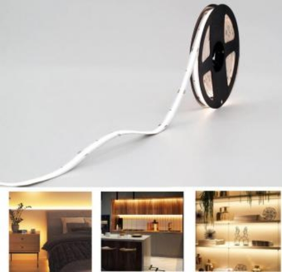 Imagine BANDA LED COB 10MM 6W 48V DC 6500K 504LEDURI/M 605LM IP44 PRO-ROLA 25M  145-72600   EUROLAMP