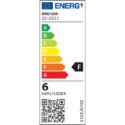 Imagine Corp (lentile la 36 grade) cu LED 6w pentru sina 40VDC lumina alba - negru