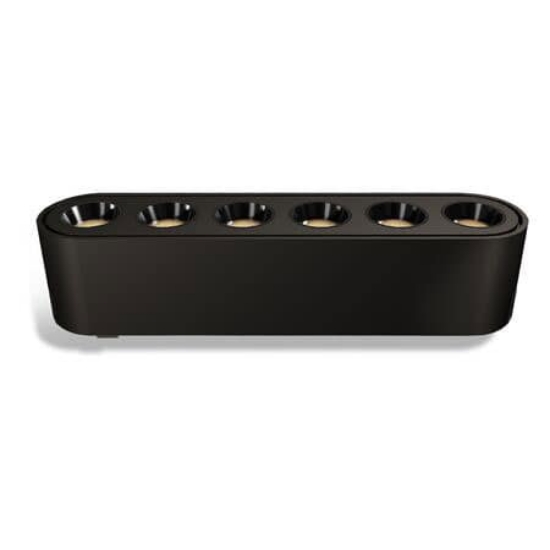 Imagine Corp (lentile la 36 grade) cu LED 6w pentru sina 40VDC lumina calda - negru