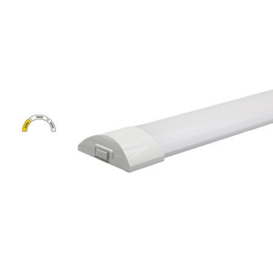 Imagine CORP ALB OVAL CU INTRERUPATOR LED 36W CCT L:1200mm