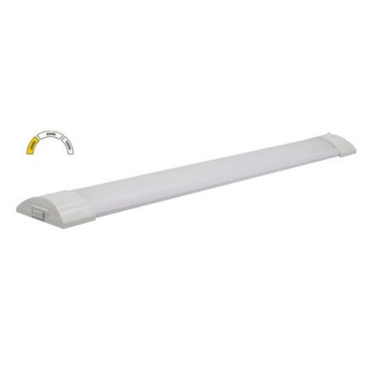 Imagine CORP ALB OVAL CU INTRERUPATOR LED 36W CCT L:1200mm