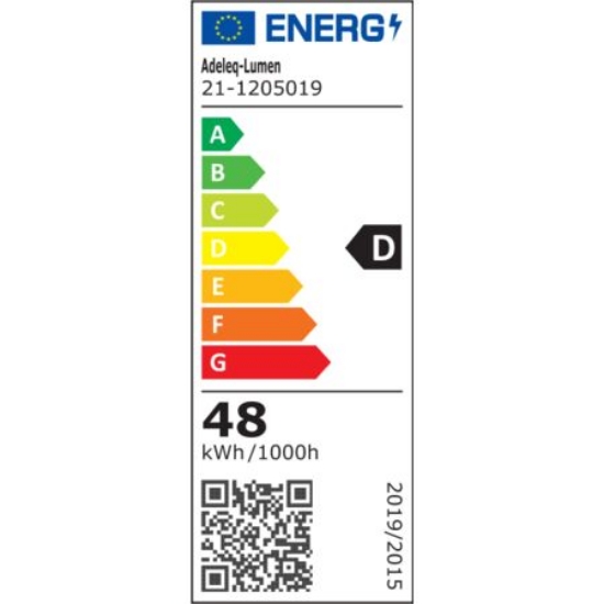 Imagine Led panel dreptunghiular SLIM 120x30x0,9cm 48W rama alba / lumina rece - UGR19 ANTIORBIRE