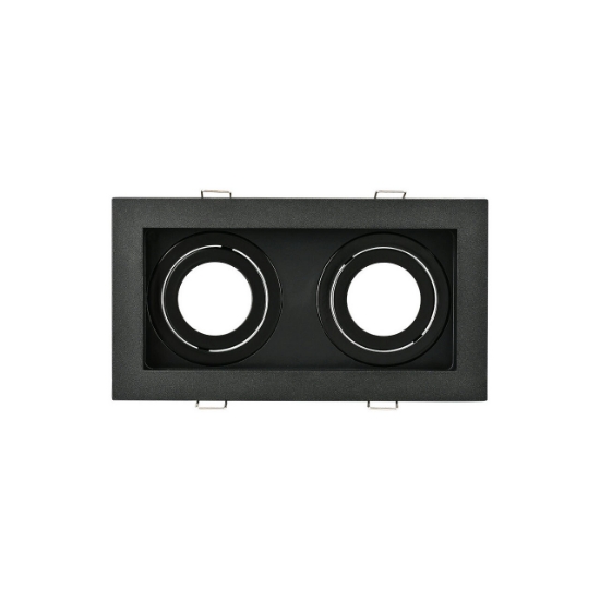 Imagine Carcasa negru patrat pt 2xGU10 neechipat Beta RS2 BR-BH03-05031