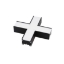 Imagine Imbinare "+" metalic MINI - negru - 4000k - 10,5W 1260lm - dimabil