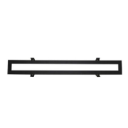 Imagine Rama montaj incastrat in rigips pentru corp SLIM de 18W - neagra 603x107