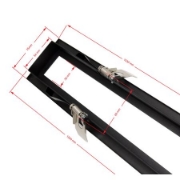 Imagine Rama montaj incastrat in rigips pentru corp SLIM de 50W - neagra 1530x107