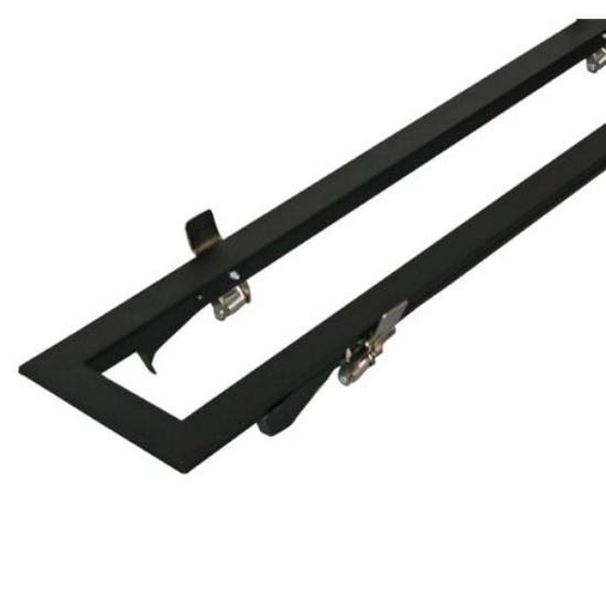 Imagine Rama montaj incastrat in rigips pentru corp de 36W - neagra 1230x107