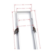 Imagine Rama montaj incastrat in rigips pentru corp de 50W - alba 1530x107