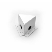 Imagine Imbinare "T" metalic 3x120° - alb