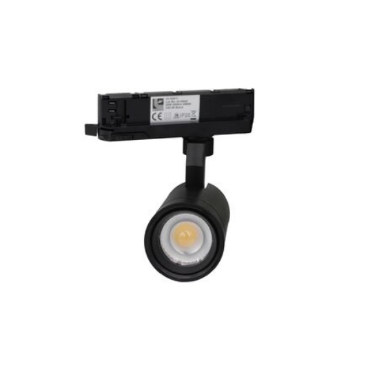 Imagine Spot cu LED 20w pentru sina 230V lumina calda 20o…60o - negru