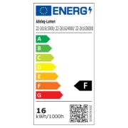 Imagine Spot dublu cu LED 2x8w pentru sina 40VDC lumina alba - alb