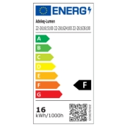 Imagine Spot dublu cu LED 2x8w pentru sina 40VDC lumina alba - negru