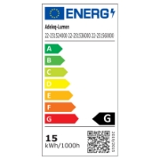 Imagine Corp suspendat cu LED 15w pentru sina 40VDC lumina calda - alb