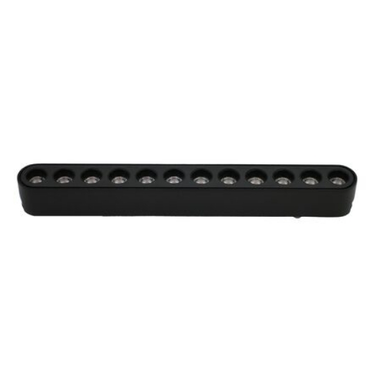 Imagine Corp (lentile la 36 grade) cu LED 12w pentru sina 40VDC lumina alba - negru